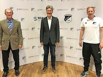 Sie stehen an der Spitze des TSV Röttenbach, von links: Herbert Bräun, Carl-Otto Klermund, Maximilian Schwab.