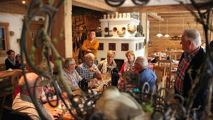 Die Gäste aus Österreich im "Stadl".