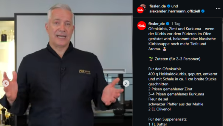 Alexander Herrman mit Trick f&uuml;r K&uuml;rbissuppe: "Geschmack pur"