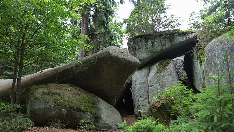 labyrinth of stones in  Luisenburg - felsenlabyrinth luisenburg in Bayern