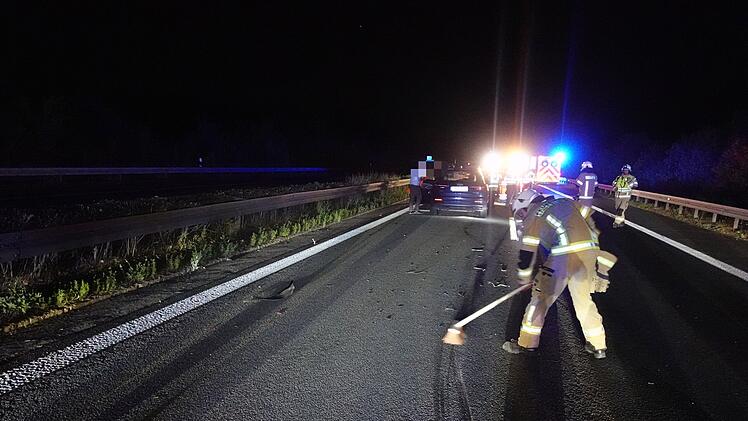 Unfall auf der A70: 100. Einsatz des Jahres für die Freiwillige Feuerwehr Haßfurt