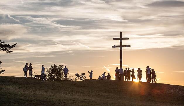 Sonnenuntergang auf dem Staffelberg