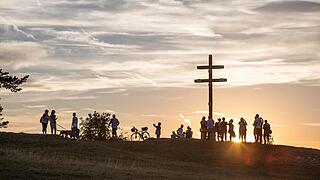 Sonnenuntergang auf dem Staffelberg
