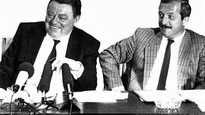 Godel Rosenberg (r.) diente neun Jahre dem bayerischen Ministerpräsidenten Franz Josef Strauß als Pressesprecher.  Foto: privat