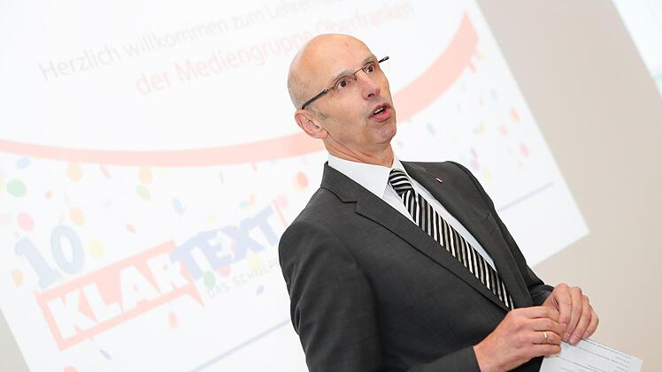 MGO-Geschäftsführer Walter Schweinsberg eröffnete den Lehrermedientag. Foto: Matthias Hoch