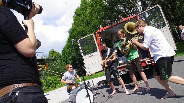 "LaBrassBanda" rockten in Kronach. Foto: Marco Meißner