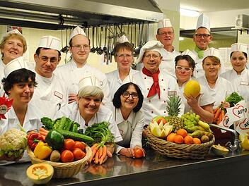 Das engagierte Küchenteam versorgt rund 220 Personen.  Foto: PR