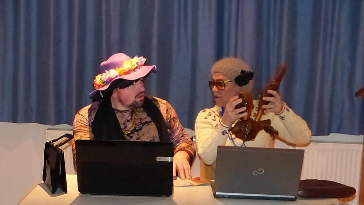 Einfach köstlich, die neue Besetzung des Pilgerbüros Marienweiher (Alexander Weiß  und Klaus Buß)Foto: Klaus-Peter Wulf