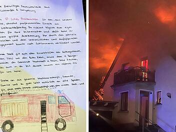 Lichtenfels: Familie verlor bei Brand alles - jetzt erhielt die Feuerwehr bewegenden Brief