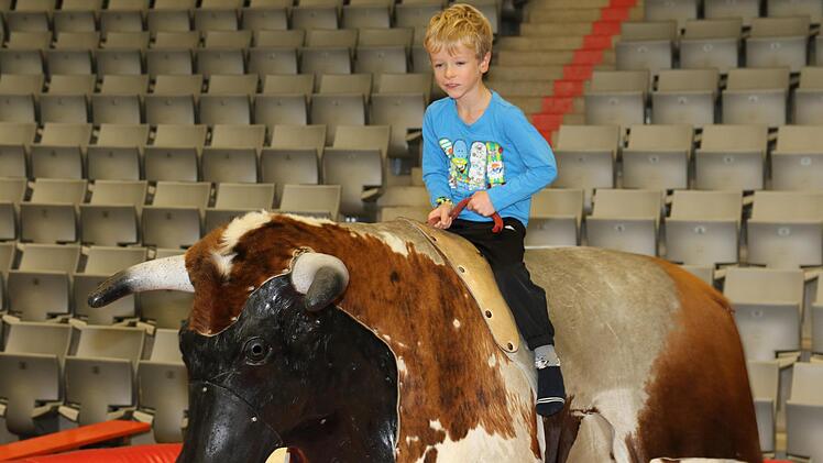 Bullenreiten beim Kinderfest Foto: Wolfgang Desombre