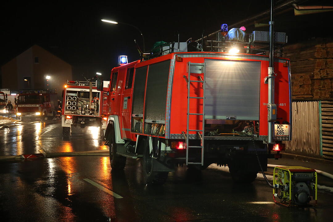 Brand in Sägewerk in Wallenfels