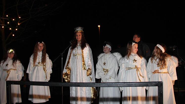 Begrüßung der Gäste durch das Christkind