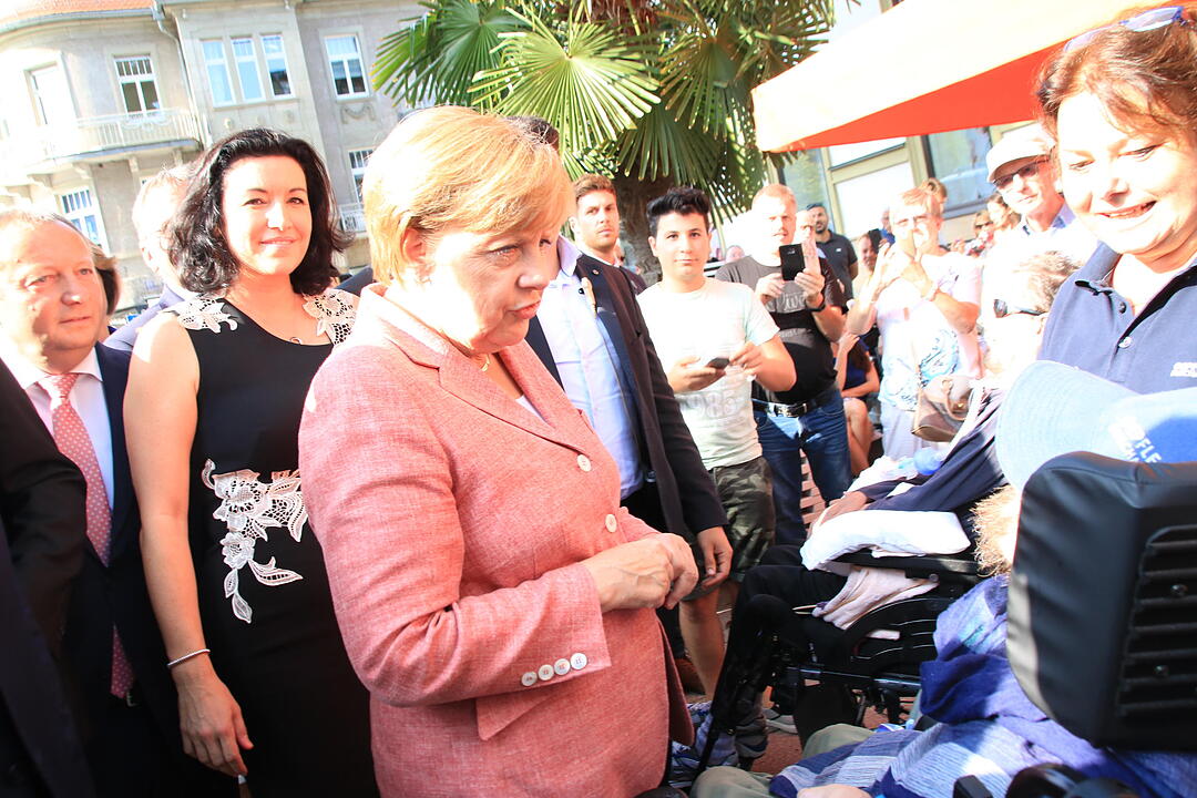 Angela Merkel zu Besuch in Bad Kissingen