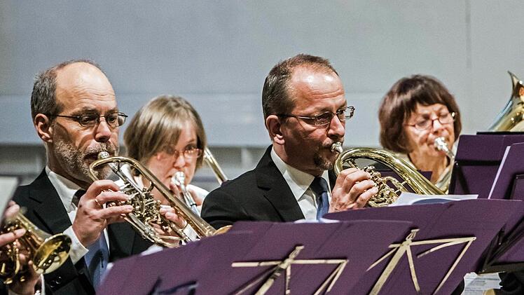 Der Posaunenchor St. Moriz spielte unter Leitung von Peter Stenglein Bläsermusik aus alter und neuer Zeit. Foto: Jochen Berger