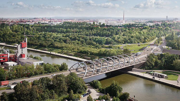 Nürnberg: Neubau der Hafenbrücken beschlossen - Behelfsbrücken bis Herbst 2023
