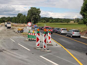Die Großbaustelle zwischen Katschenreuth und Melkendorf. Foto: Jennifer Hause