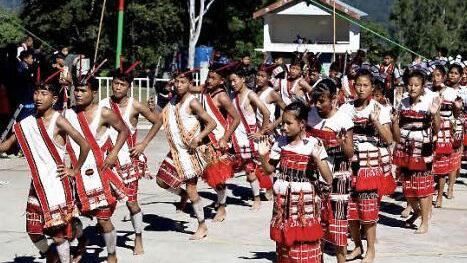 Die Sch&uuml;ler pr&auml;sentierten einheimische T&auml;nze und Trachten. Foto: privat