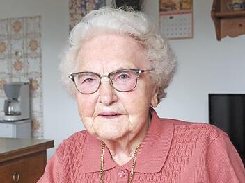 Erna Schaub feiert am 1. November 2020 ihren 100. Geburtstag. Foto: Klaus Werner