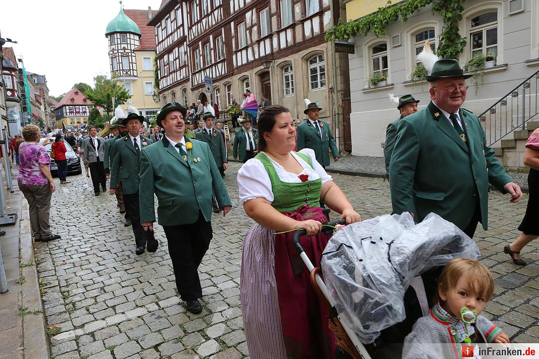 Kronacher Freischießen: Schützenauszug