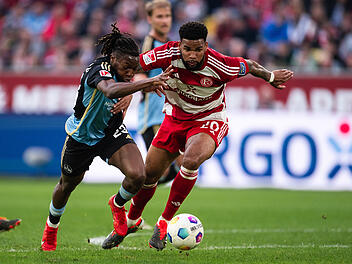 Fortuna D&uuml;sseldorf gegen den 1. FC N&uuml;rnberg