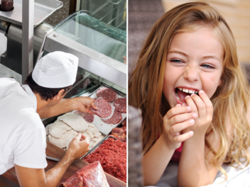 Die "Kinderfleischwursttreppe" sorgt für allerhand Aufmerksamkeit im Netz