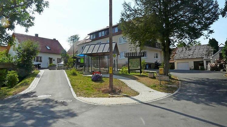 Der neue Dorfplatz in Wolkenstein Fotos: Paul Pöhlmann