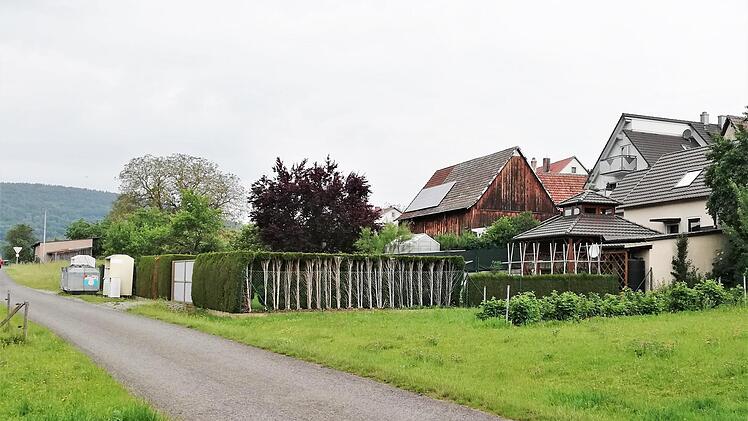 Auf diesem Grünstreifen am Steinacher Mühlweg möchte eine junge Familie bauen.  Foto: Sigismund von Dobschütz