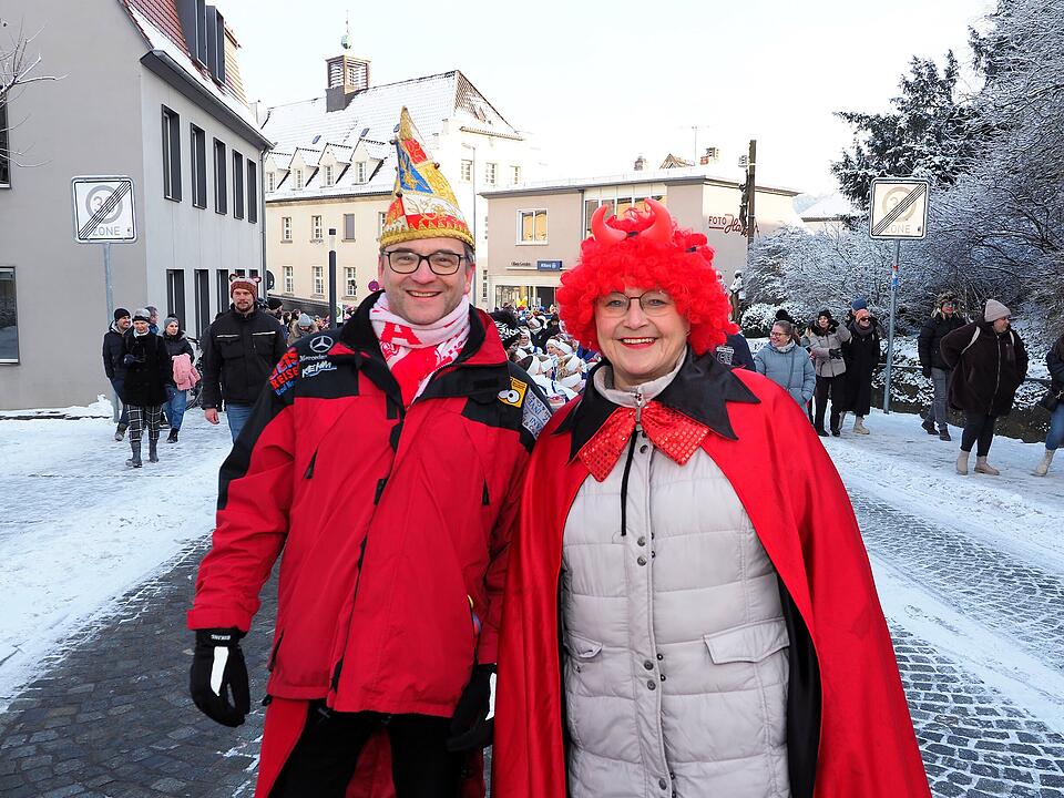 Eine der ersten Faschingsumzüge in der Region