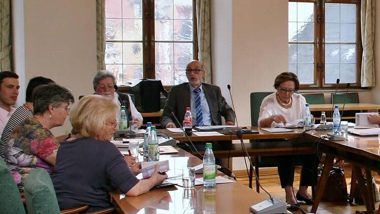 Die Mitglieder des Seniorenbeirats bei der Plenumssitzung im Sitzungssaal des Rathauses  Foto: Werner Vogel