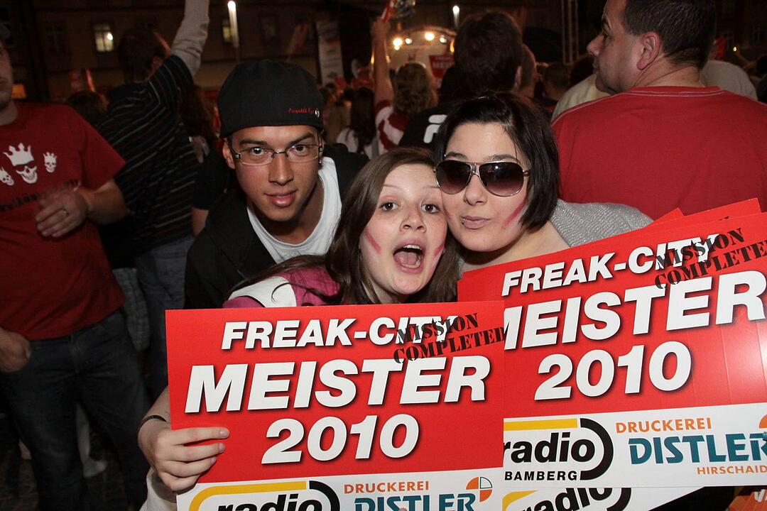 Meisterfeier Brose Baskets Bamberg Maxplatz