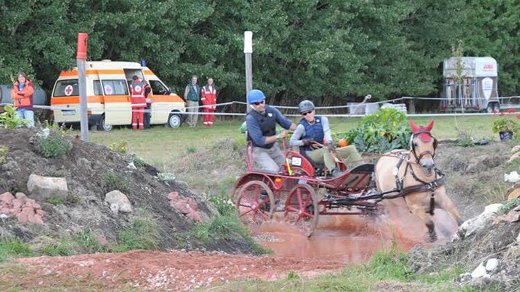 Im Heßdorfer Ortsteil Klebheim fanden am Samstag die Bayerischen Meisterschaften der Einspänner statt. Foto: Roland Meister