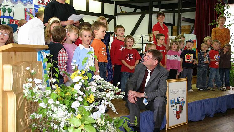 Bei den Kindergarten-Kindern.
