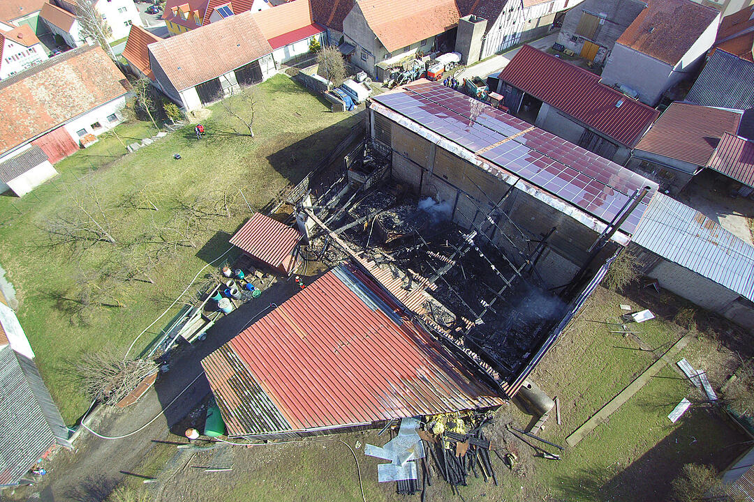 Scheunenbrand in Iphofen