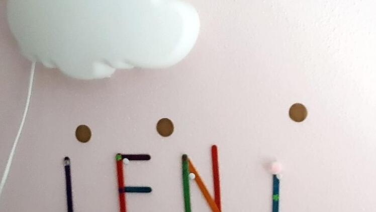 Die 9-jährige Katharina (liebe Grüße an dieser Stelle!) bastelte für unseren kleinen Eisfan diese bunte Buchstaben.