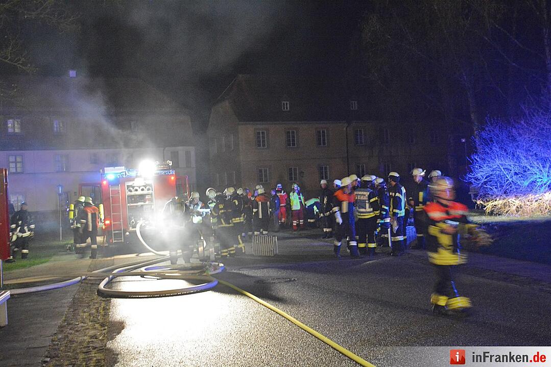 Brand im Kloster Maria Bildhausen