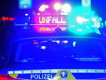 Polizei-Blaulicht bei Unfallaufnahme