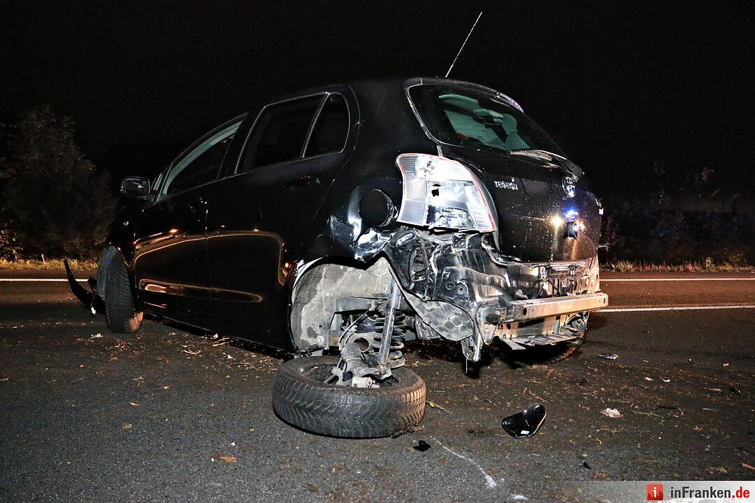 Karambolage auf der A70 bei Oberhaid