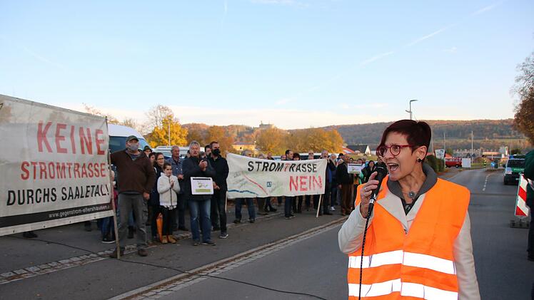 Eindrücke von der Demo gegen die P 43 in Elfershausen.