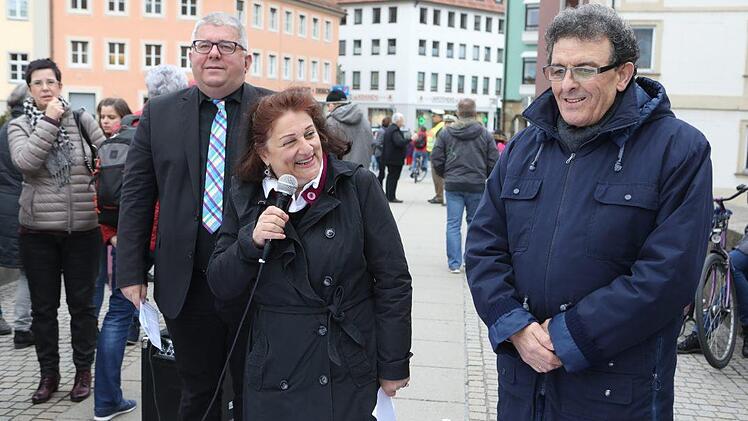 Demonstration in Bamberg am Internationalen Tag gegen Rassismus. Foto: Barbara Herbst