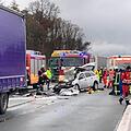 Auf der A3 kam es am Freitagmorgen zu mehreren Unfällen. Foto: Feuerwehr Höchstadt