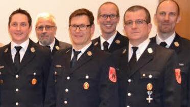 Die geehrten Aktiven der Garitzer Feuerwehr. Foto: Nicolas Thoma