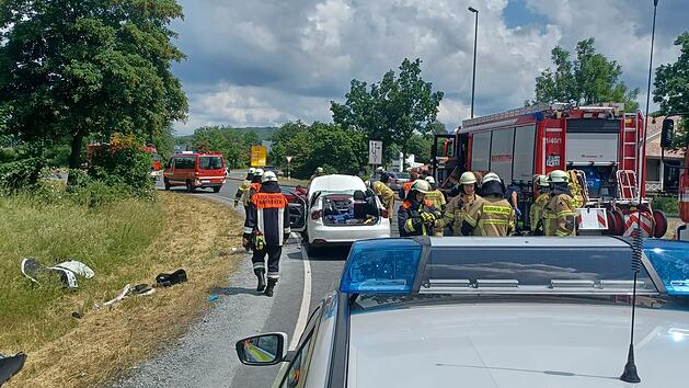 Unfall auf der B2