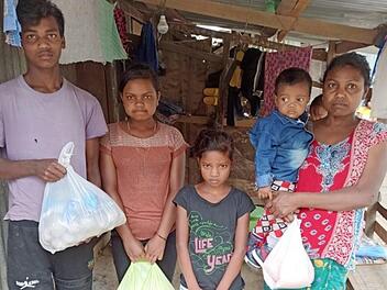 Eine der Familien im nordostindischen Nagaland, die von den Spendengeldern aus Deutschland profitierte. Foto: privat