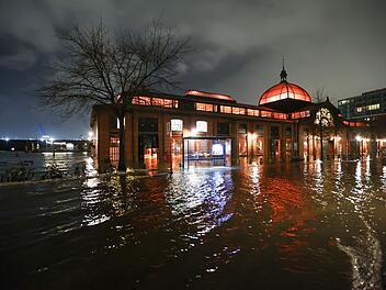 Sturmflut in Hamburg