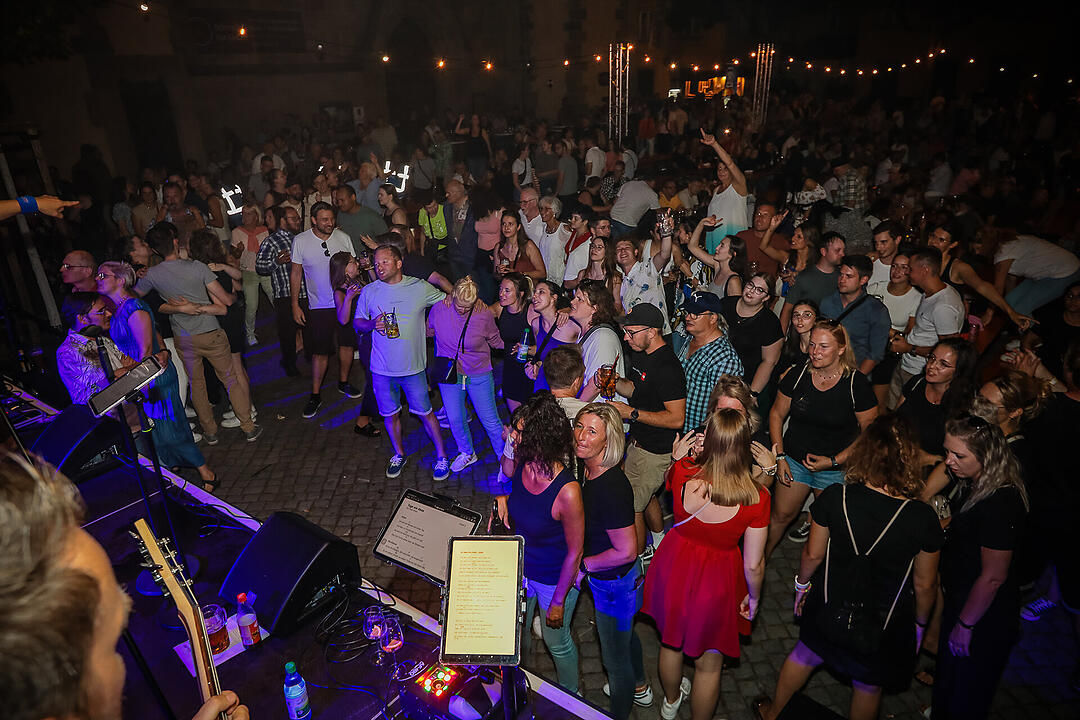 Beste Stimmung beim Stadtfest in Schweinfurt.
