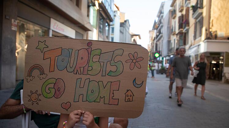 Protest gegen den Tourismus auf Mallorca