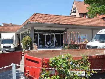 Renovierung an der Schütt: Norma modernisiert den Markt in der Innenstadt.  Fotos: Bernhard Panzer