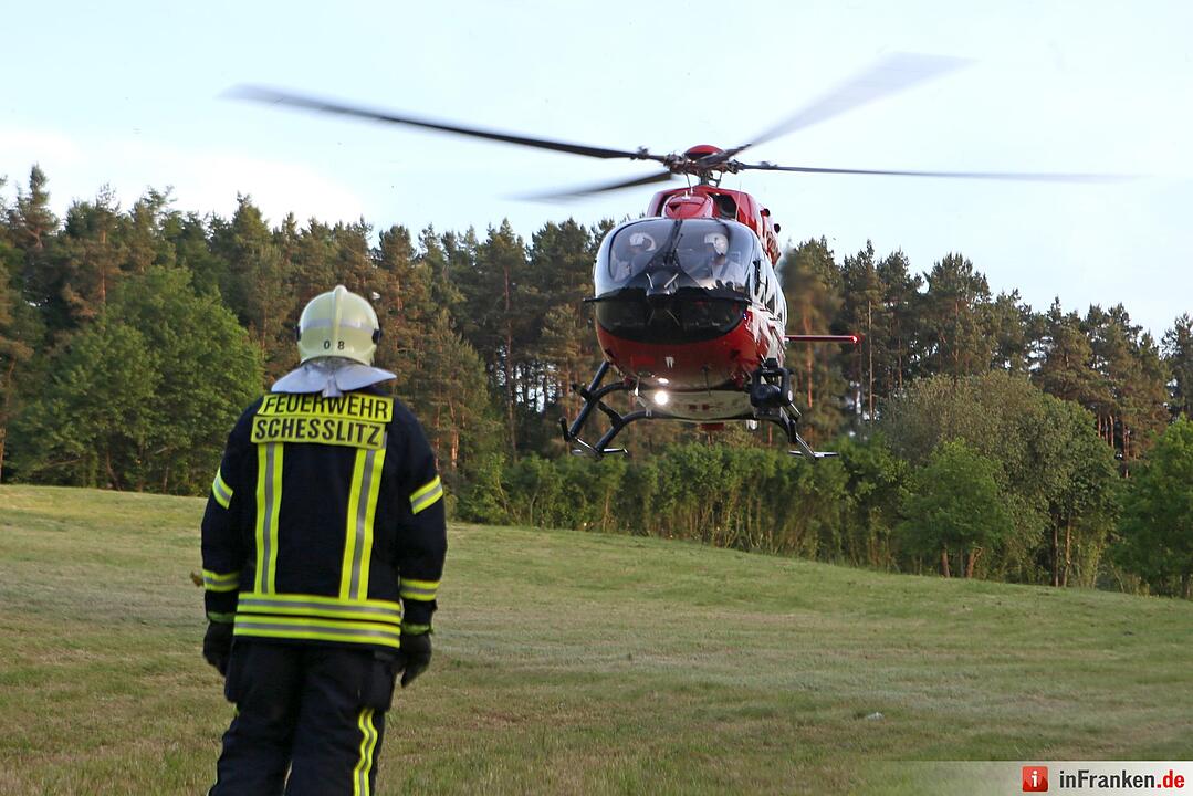 Motorräder prallen am Würgauer Berg frontal zusammen – zwei Schwerverletzte