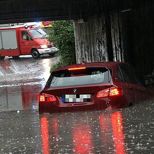 Starkregen und Hagel: Unwetter über Bamberg