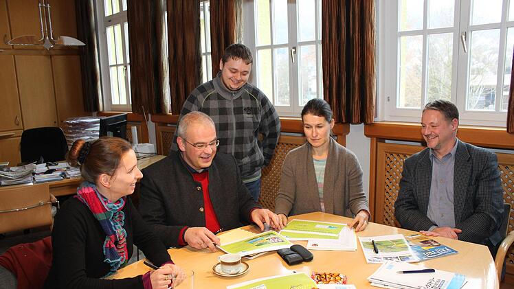 Auch Arbeitssitzungen waren für die Bürgermeister Meyer und Zimmermann vor Corona unkomplizierter.